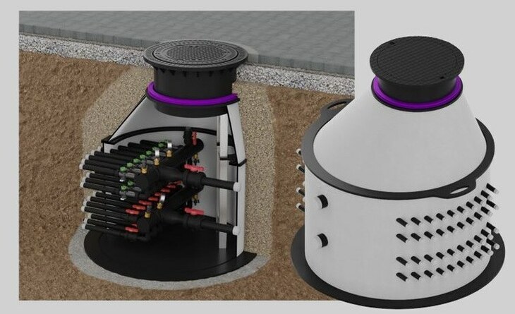 chamber manifold in installation situation